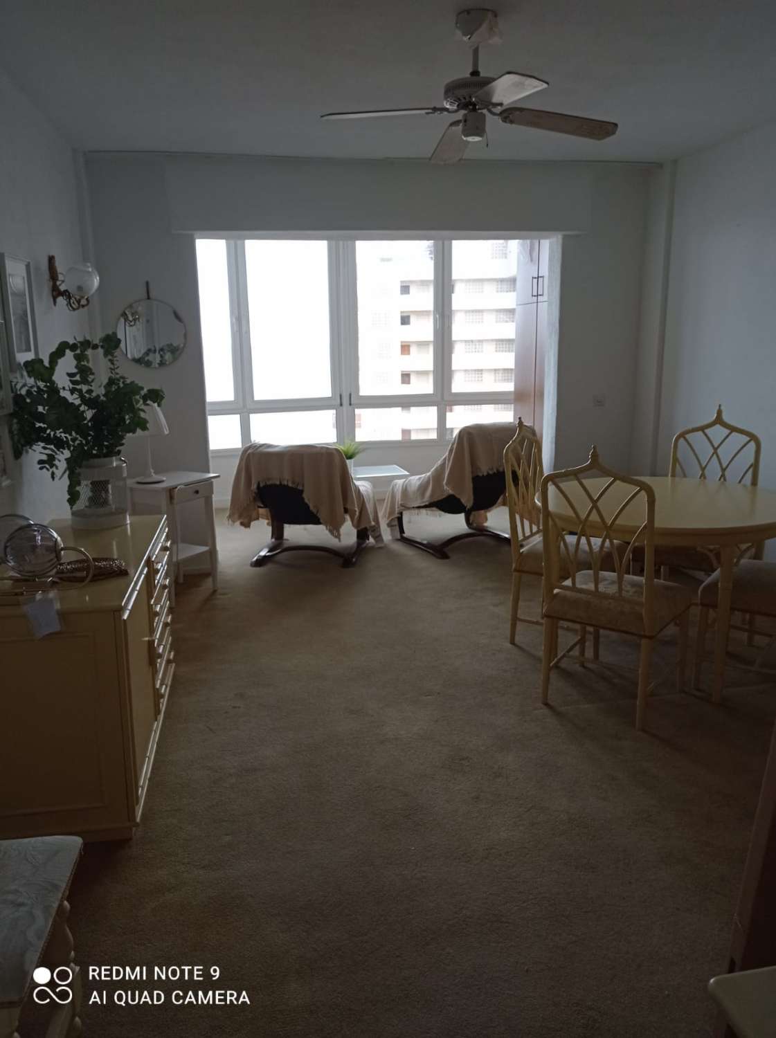 For rent from 1.9.26-30.6.27 Nice studio with sea views on 1st line beach Los Boliches in Fuengirola