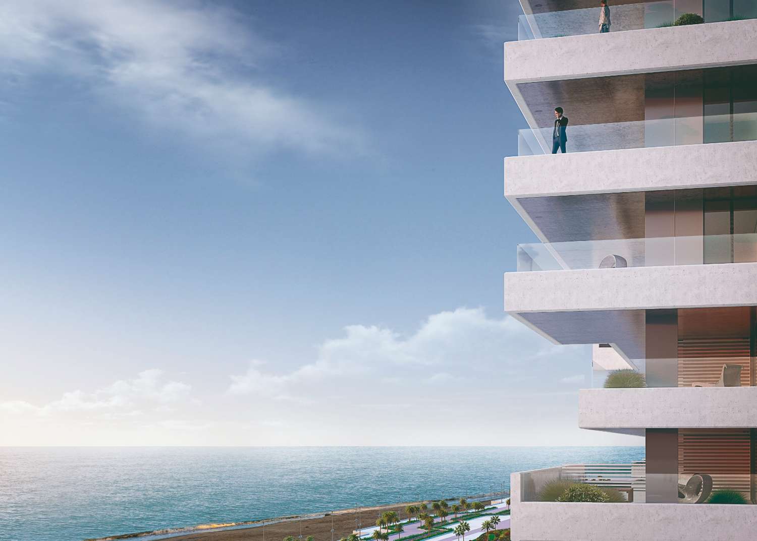 APARTAMENTO DE LUJO VISTAS AL MAR, EN VENTA, OBRA NUEVA EN 1º LINEA DE PLAYA (MALAGA)