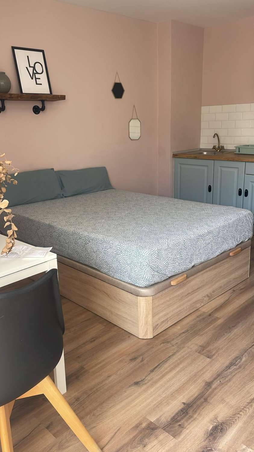 se alquila bonito estudio desde 10/09/2026 hasta 31.5.27 en el centro de  Torremolinos