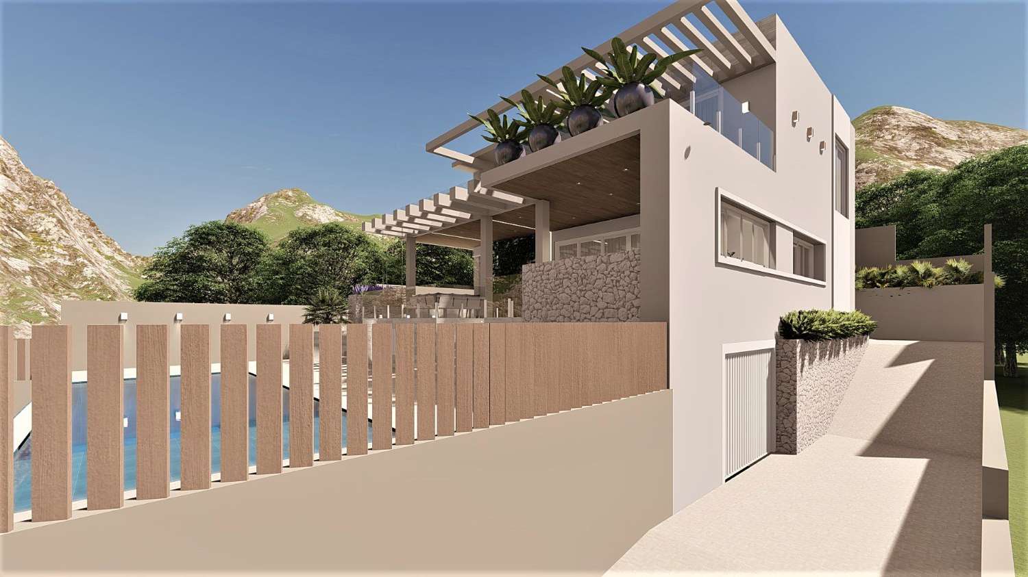 SE VENDE MARAVILLOSA VILLA DE DISEÑO CON VISTAS AL MAR EN ARROYO DE LA MIEL (BENALMADENA)