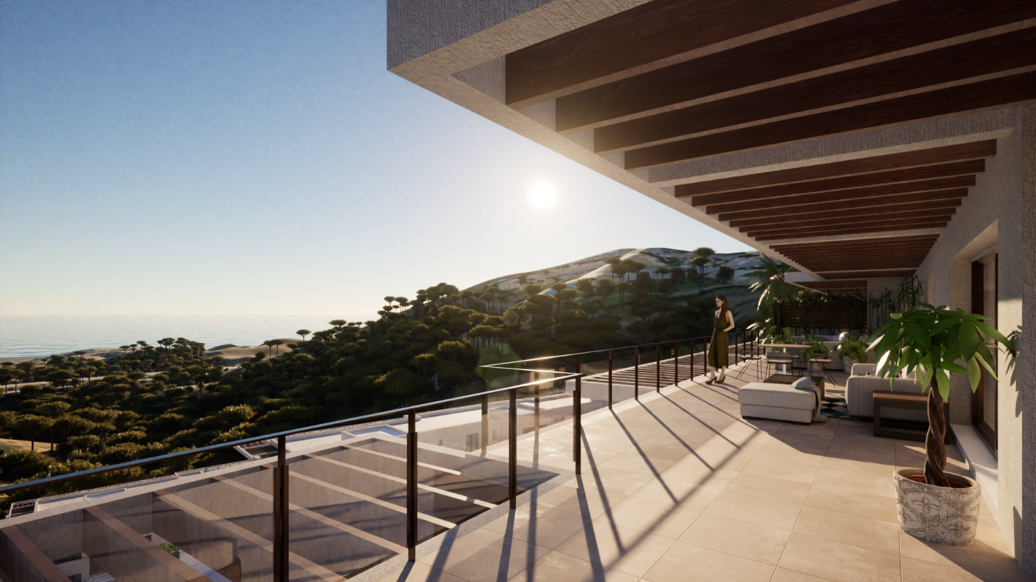 Obra nueva- Apartamentos en estupendo complejo con vistas panorámicas al mar en Sitio de Calahonda.