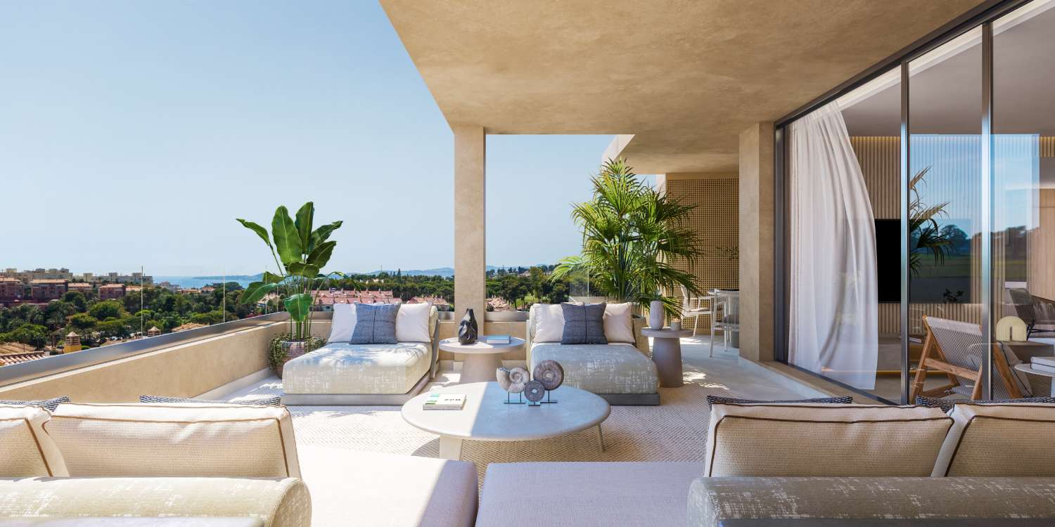 Obra nueva. En venta estupendos apartamentos en un exclusivo complejo residencial en Benalmádena