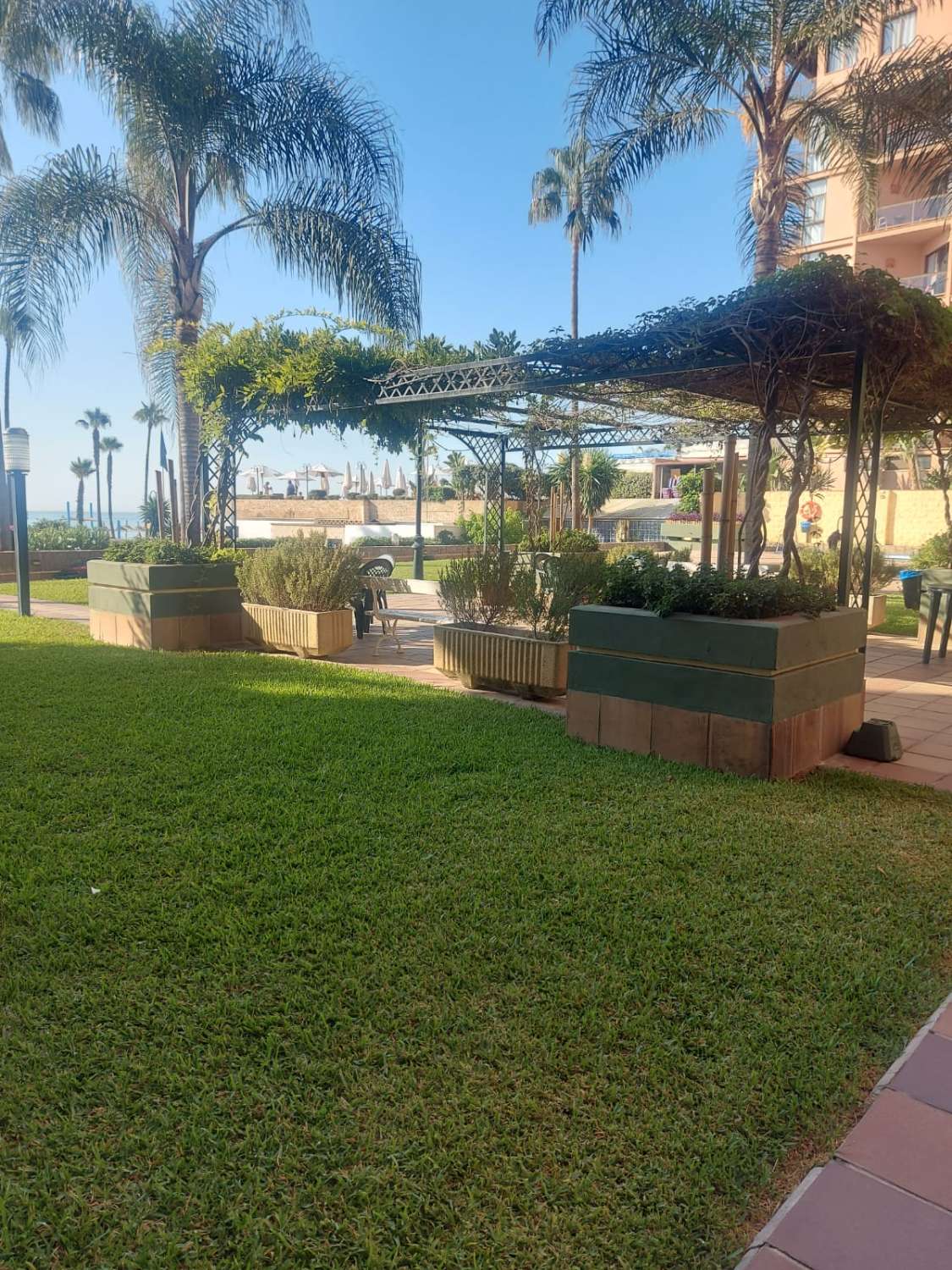 SE ALQUILA DESDE AHORA -30.3.26 Y DESDE 2.4.27-30.6.27  PRECIOSO APARTAMENTO EN 1ª LINEA DE PLAYA  CON VISTAS AL MAR  EN LA CARIHUELA ( TORREMOLINOS )