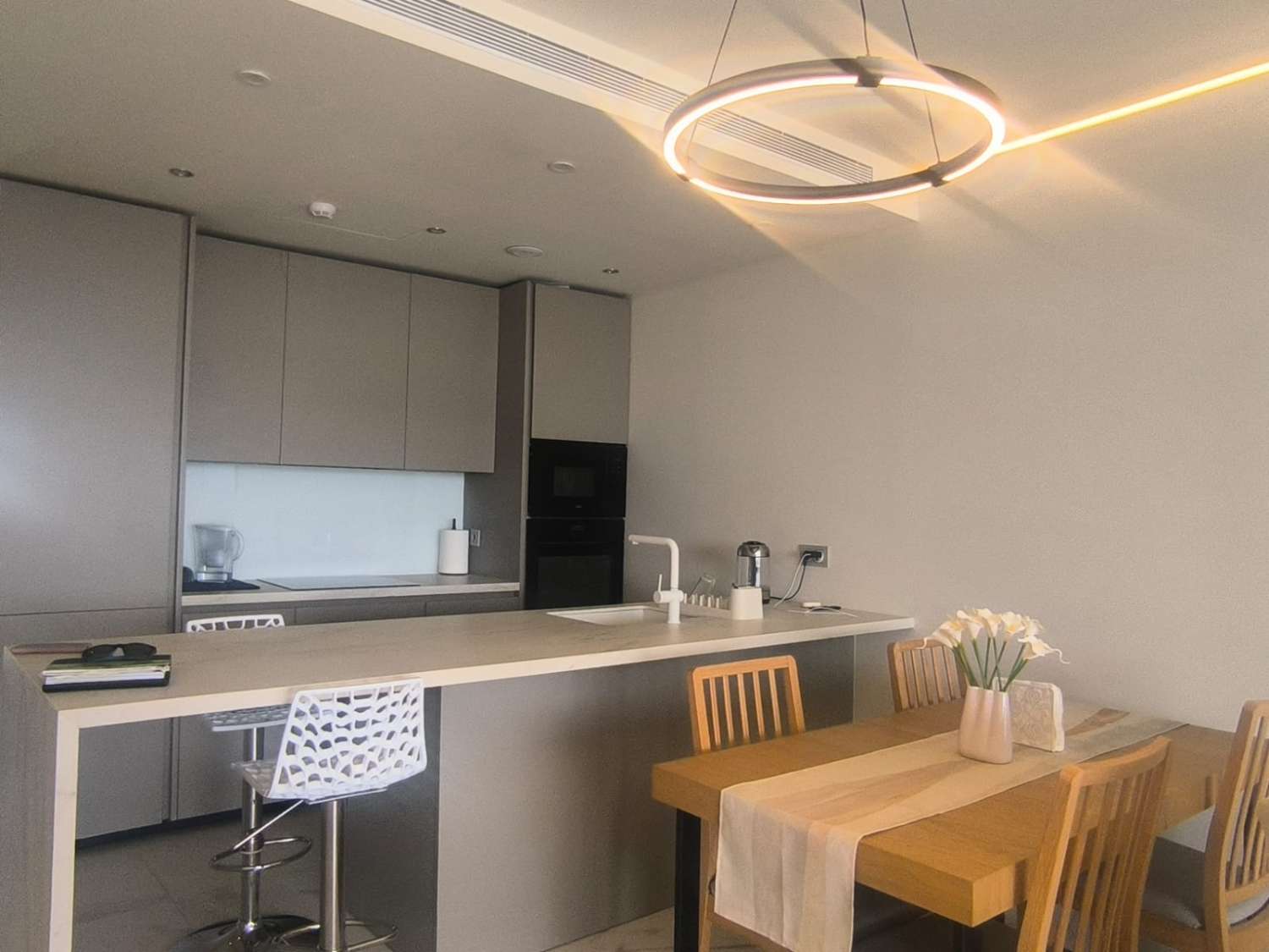 Se alquila por larga temporada desde ahora magnifico apartamento con vistas al mar en el Higuerón