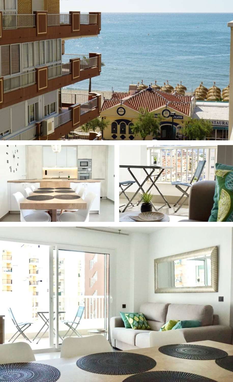 SE ALQUILA de 01/09/2026 -30/06/20267MAGNIFICO APARTAMENTO EN 1ª LINEA DE PLAYA CON VISTAS LATERALES AL MAR EN LOS BOLICHES