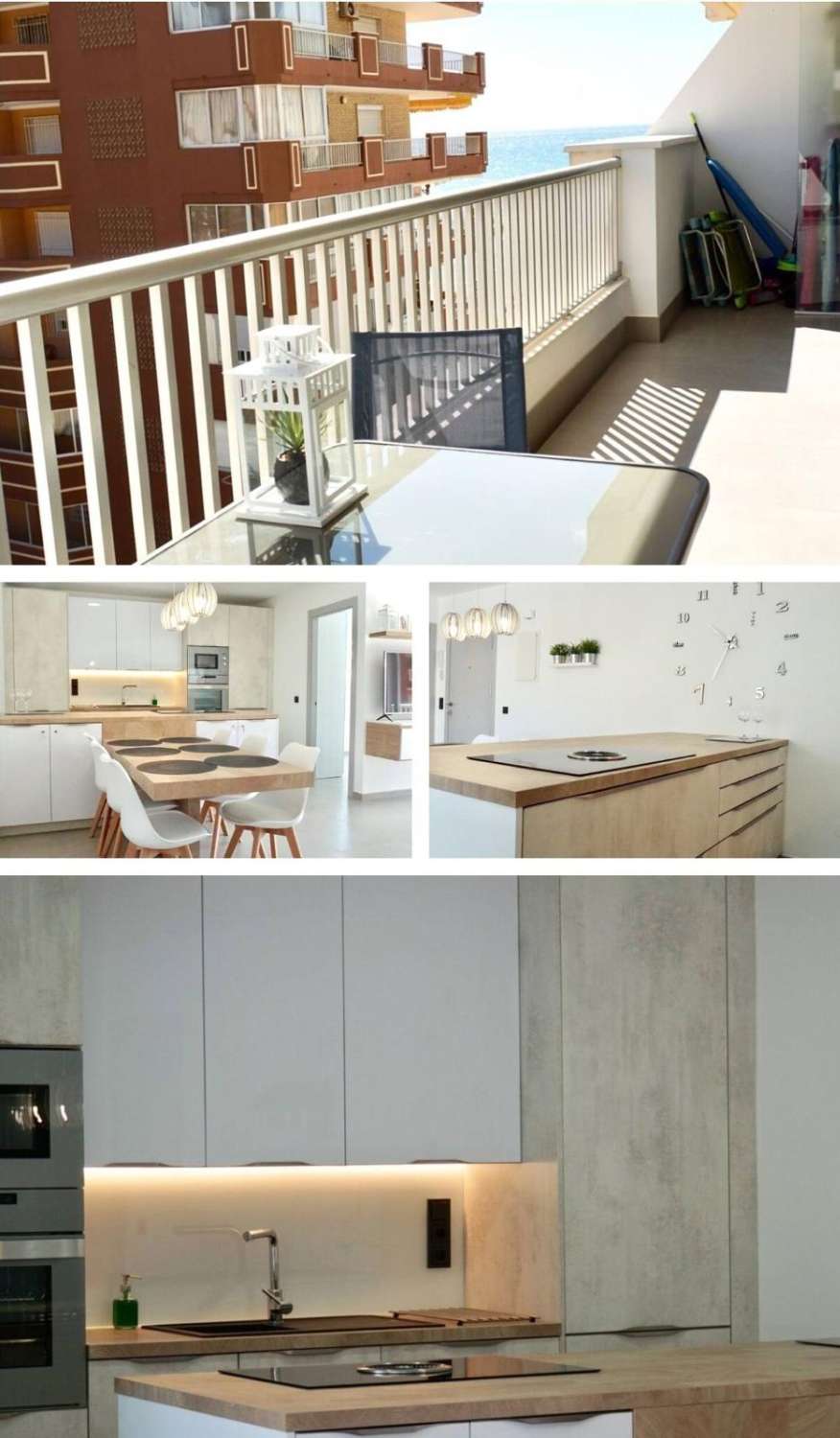 SE ALQUILA de 01/09/2026 -30/06/20267MAGNIFICO APARTAMENTO EN 1ª LINEA DE PLAYA CON VISTAS LATERALES AL MAR EN LOS BOLICHES