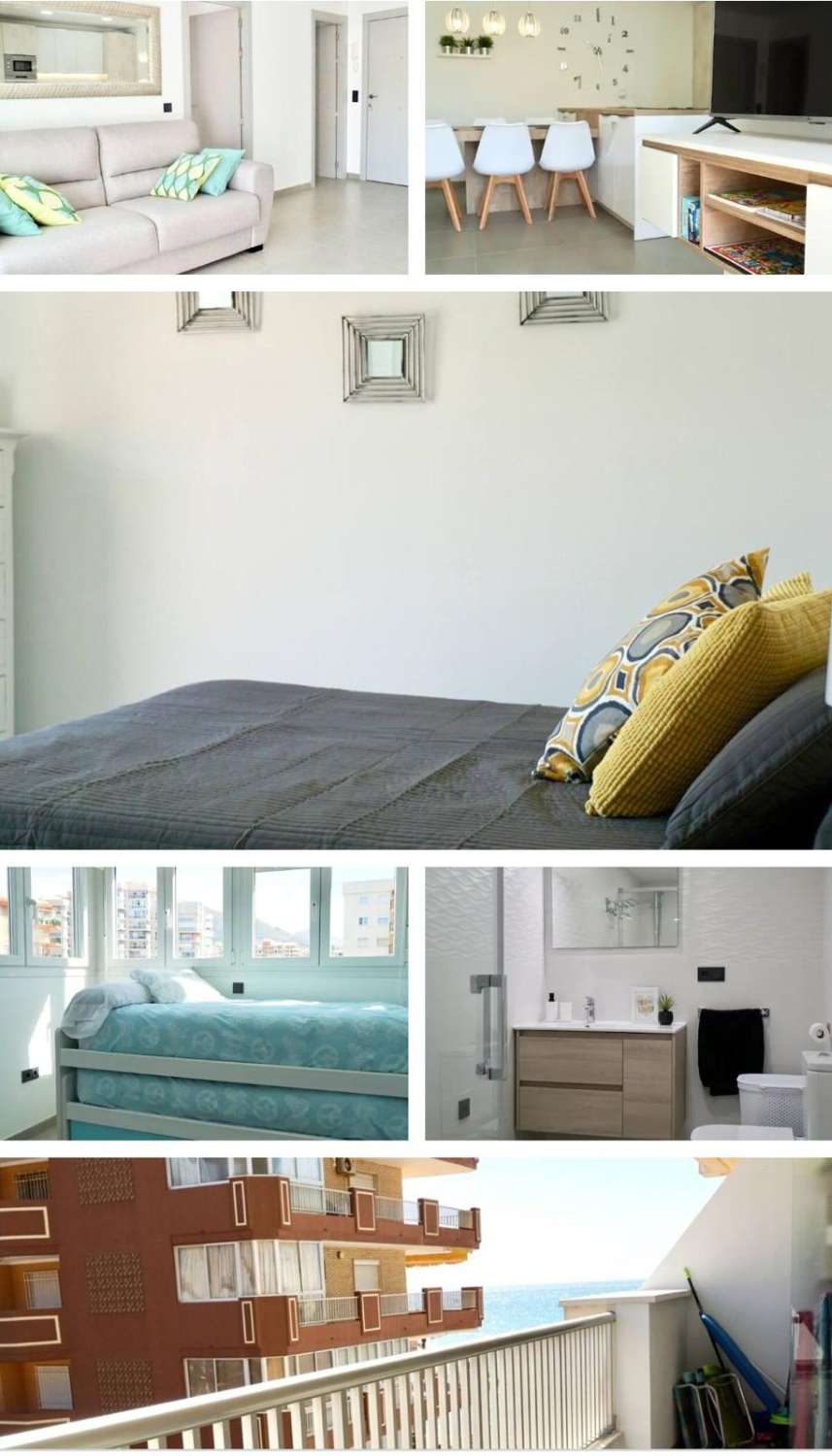 SE ALQUILA de 01/09/2026 -30/06/20267MAGNIFICO APARTAMENTO EN 1ª LINEA DE PLAYA CON VISTAS LATERALES AL MAR EN LOS BOLICHES